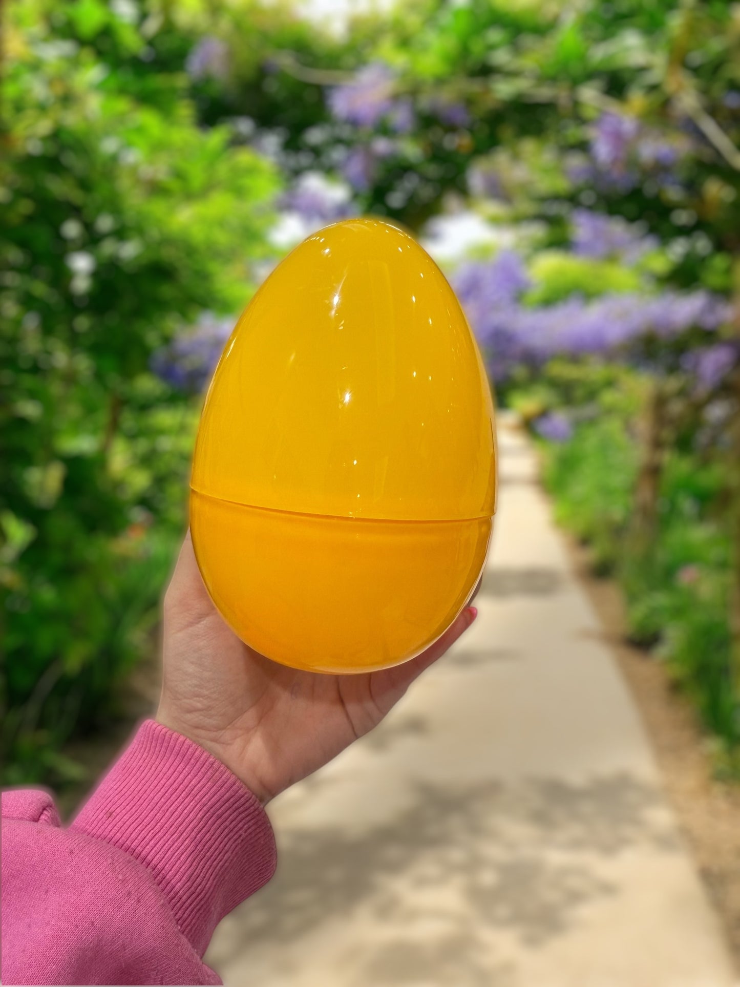 Yellow plastic egg