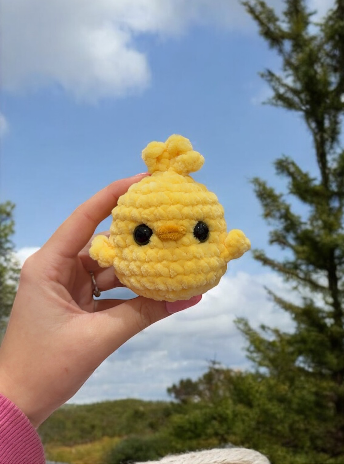 Lemon crochet chick