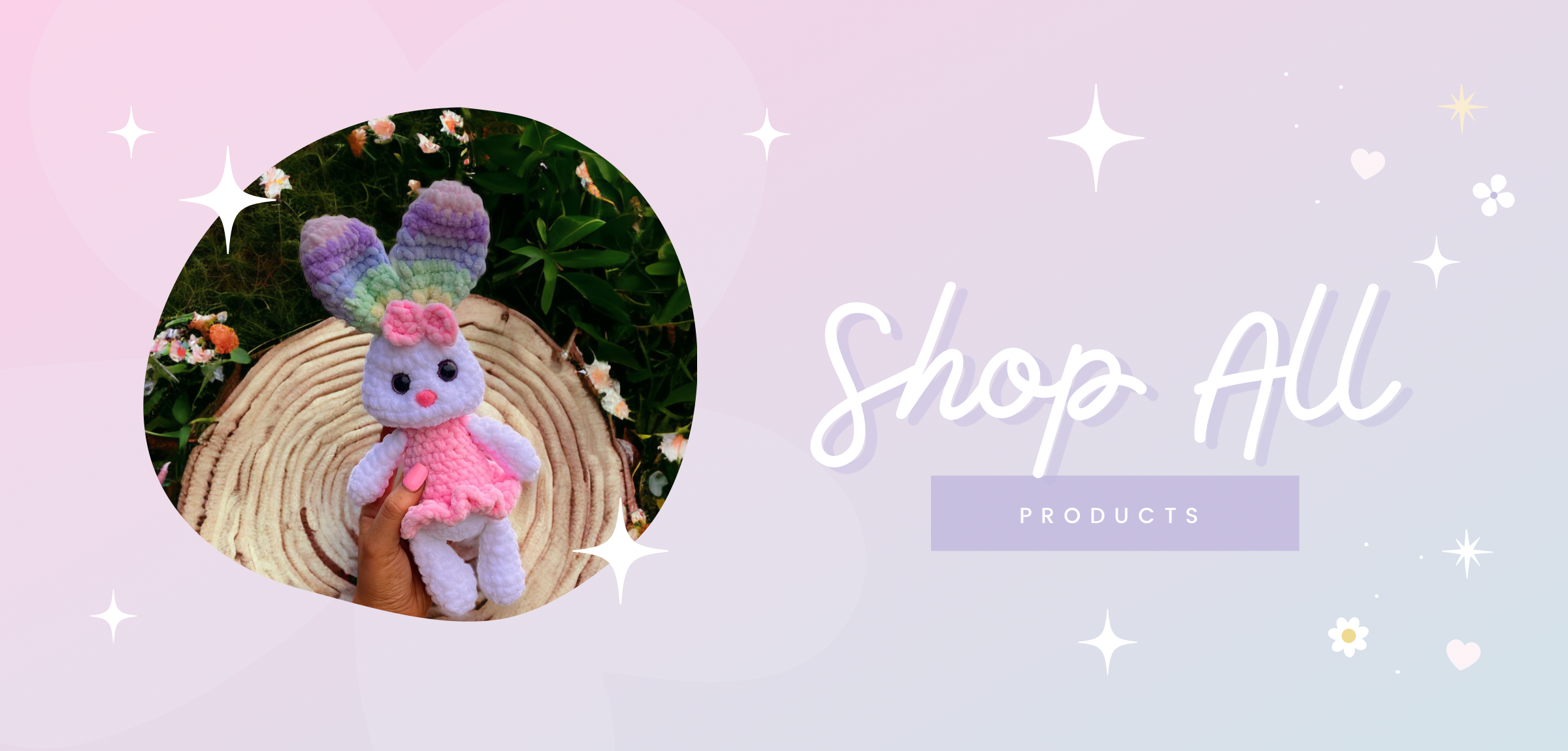 Shop all products banner